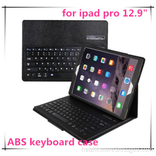 2016 new tablet pc bluetooth keyboard for ipad pro 12.9" PU leather removable keyboard case